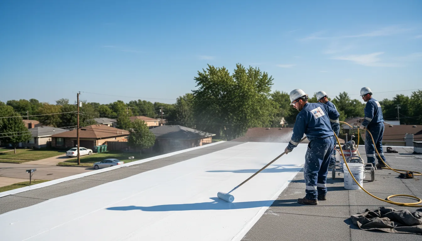 Commercial roof coating in Mcbrides, MI near me